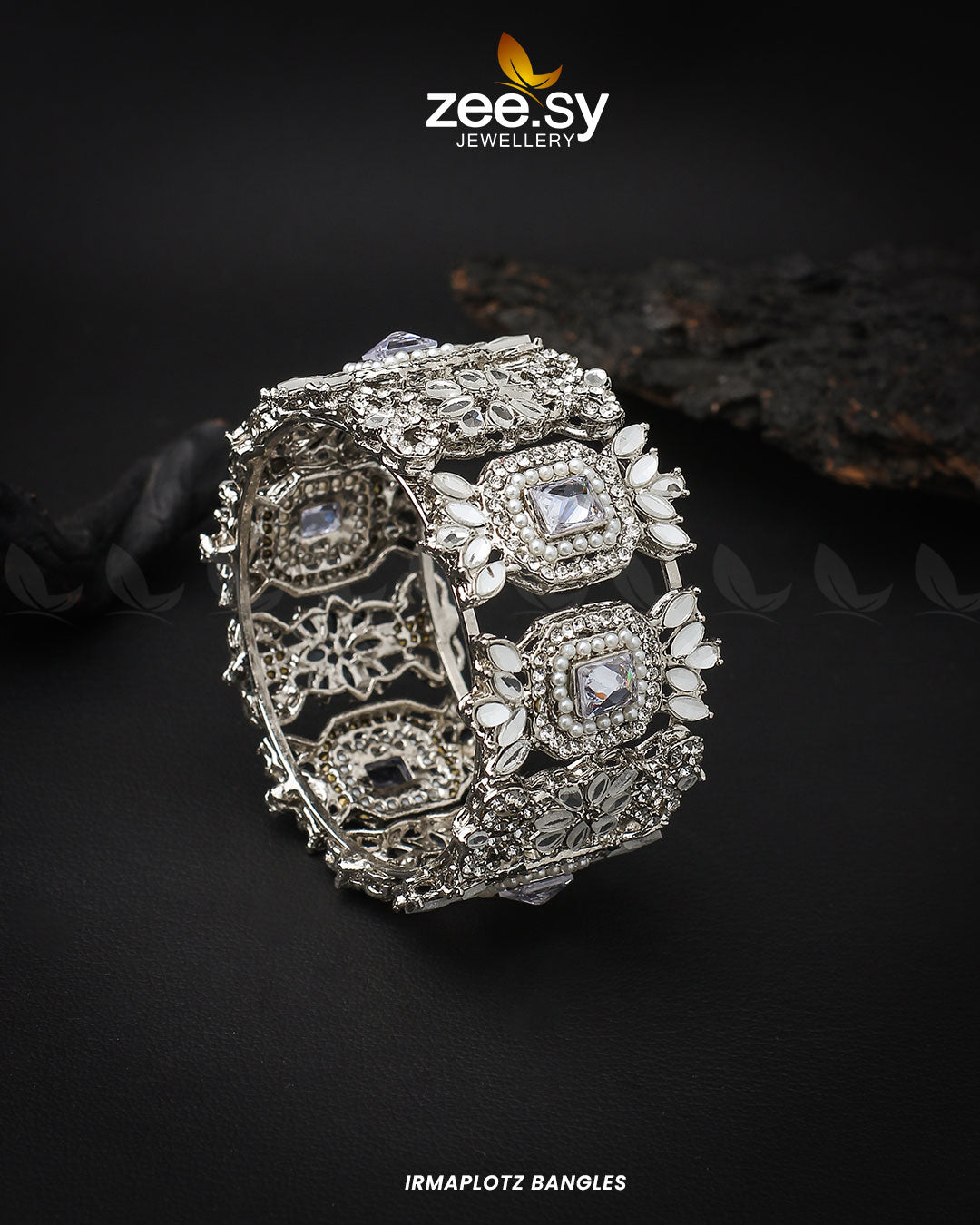 Irmaplotz Bangles Silver White
