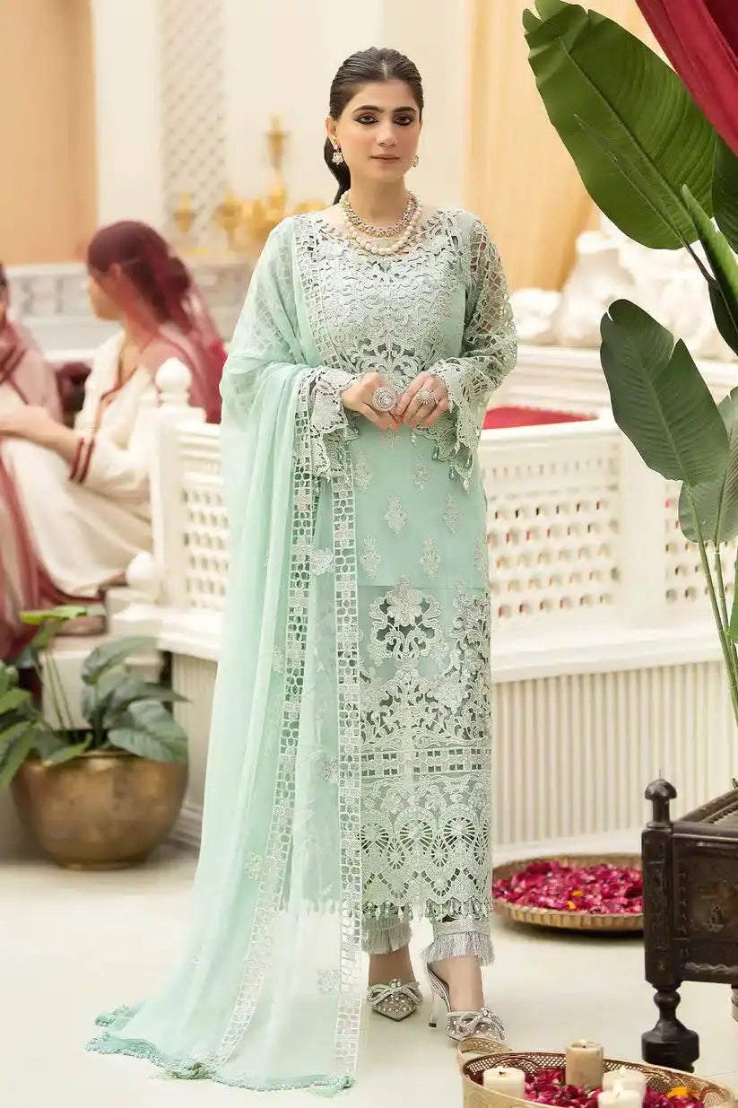 Imrozia Premium | Falesia Formals 23 | L-268 Amber Vivacity - Pakistani Designer Dress - by Imrozia Premium | Type: Formal - 100% Original at Saira Sultan