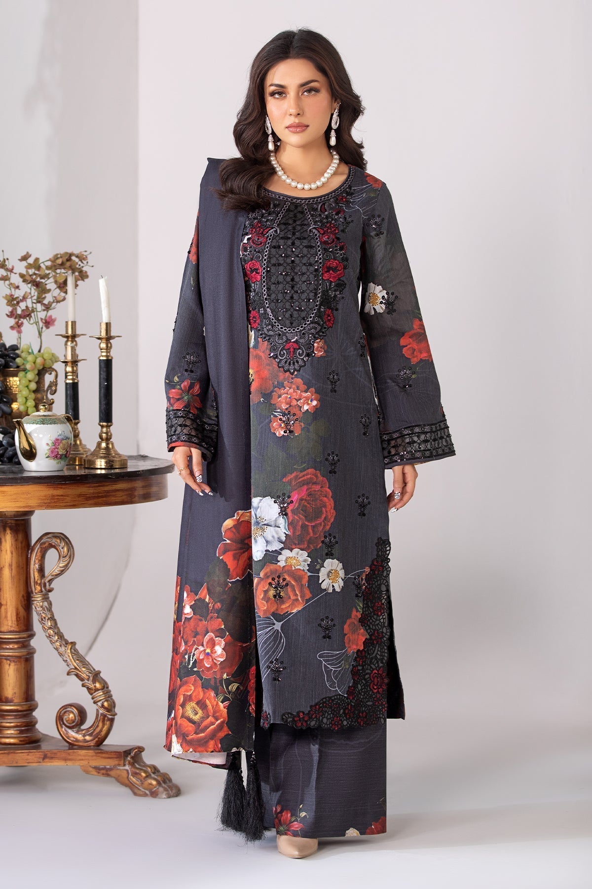 Imrozia Premium | Masakali Winter Pret | I.P-84 Kajal - Pakistani Designer Dress - by Imrozia Premium | Type: Ladies Clothes - 100% Original at Saira Sultan