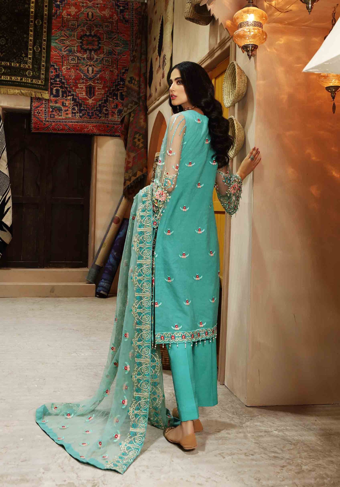 Waqas Shah | Ishq Naama | IVORY SAWN - Pakistani Designer Dress - by Waqas Shah | Type: Formal - 100% Original at Saira Sultan