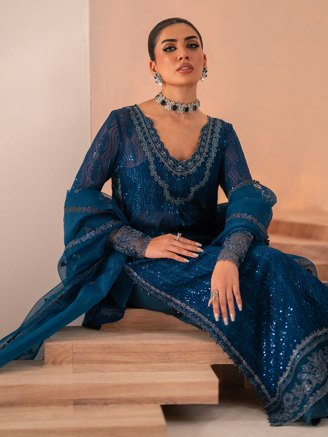 Izel | Stardust Luxury Collection | SLC-003-Nova - Pakistani Designer Dress - by Izel | Type: Ladies Clothes - 100% Original at Saira Sultan