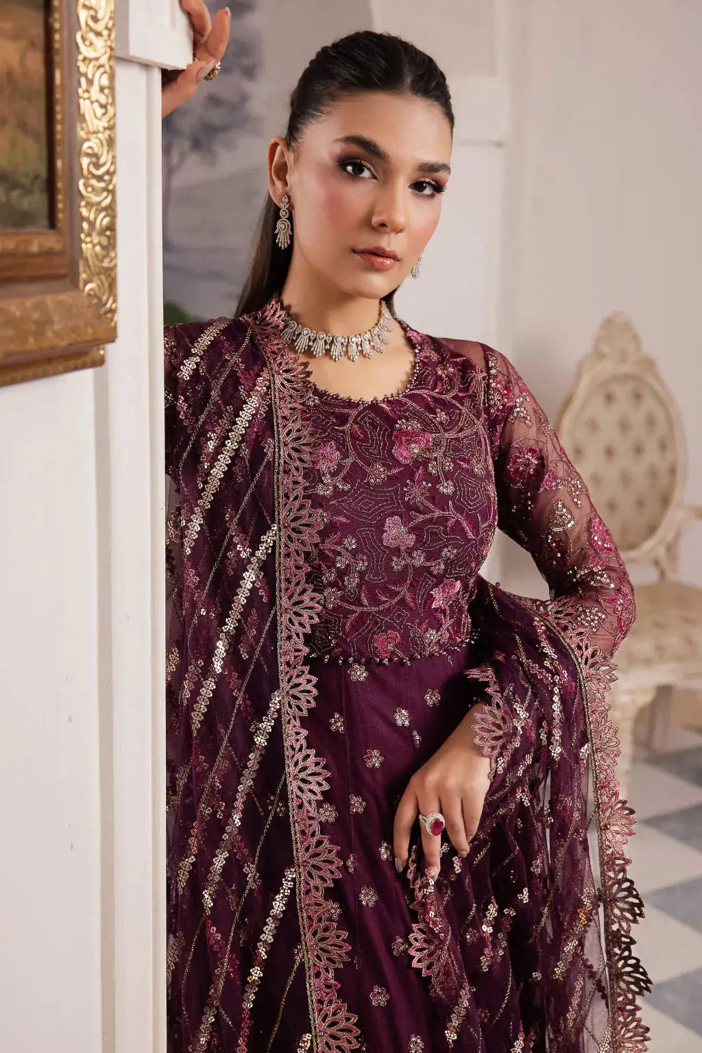 Iznik | Chinnon Chiffon | CC-37 AIDA - Pakistani Designer Dress - by Iznik | Type: Formal - 100% Original at Saira Sultan