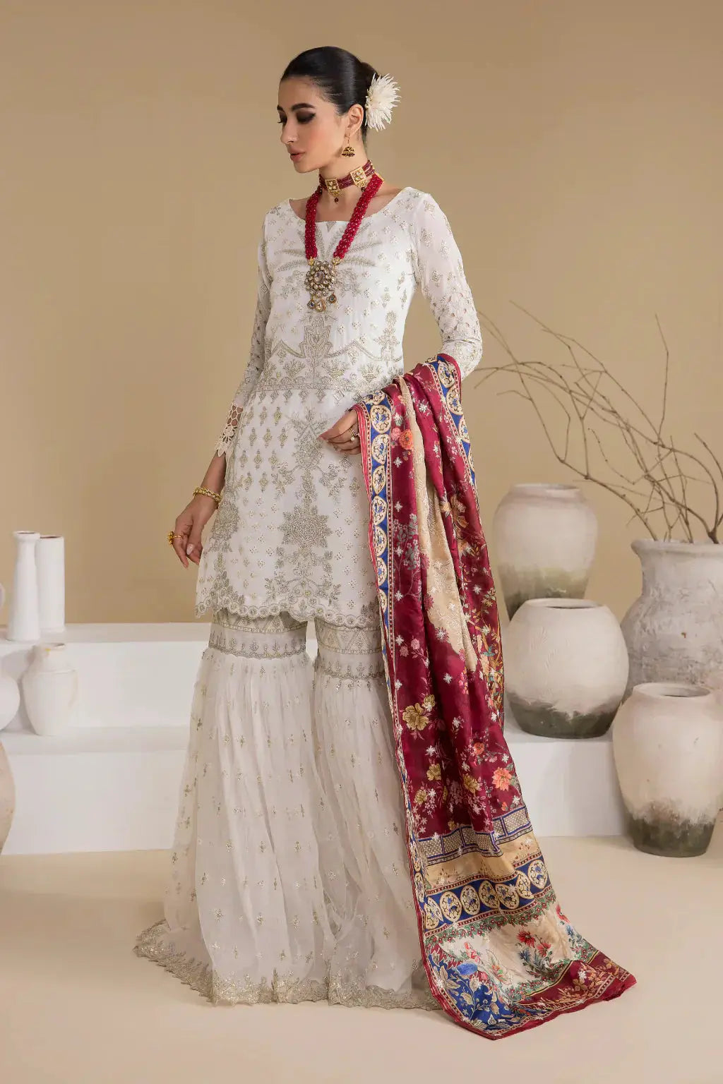 Iznik | Chinnon Chiffon | CC-24 BIANCA - Pakistani Designer Dress - by Iznik | Type: Formal - 100% Original at Saira Sultan