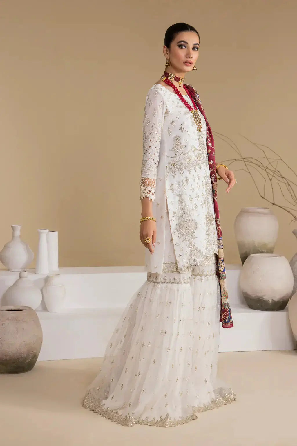 Iznik | Chinnon Chiffon | CC-24 BIANCA - Pakistani Designer Dress - by Iznik | Type: Formal - 100% Original at Saira Sultan