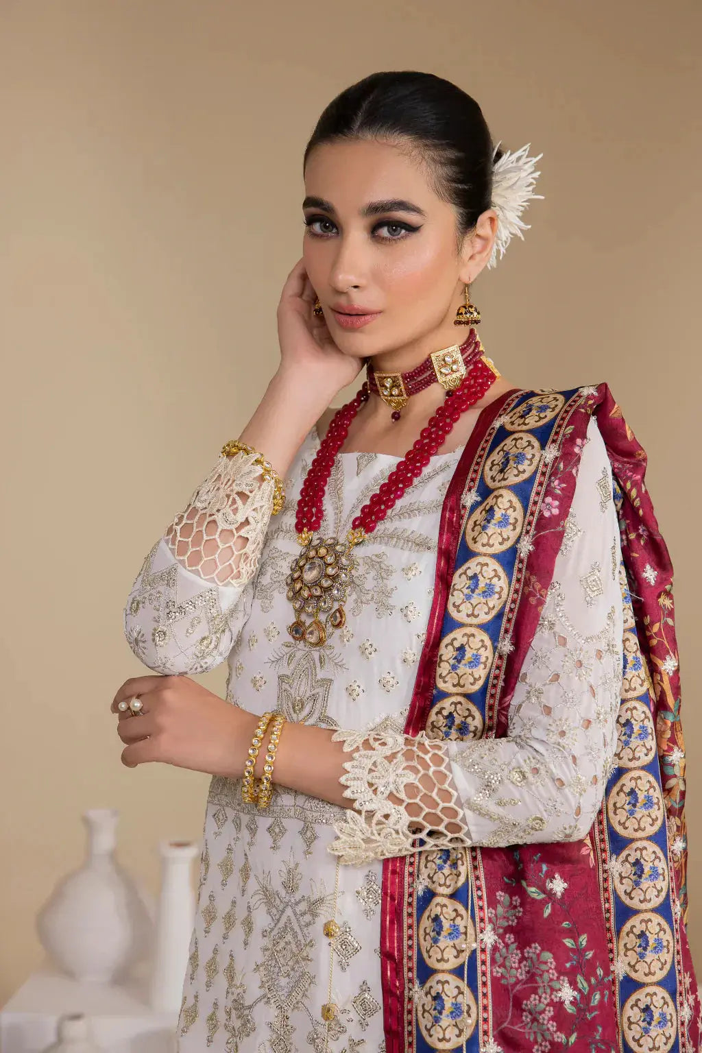 Iznik | Chinnon Chiffon | CC-24 BIANCA - Pakistani Designer Dress - by Iznik | Type: Formal - 100% Original at Saira Sultan