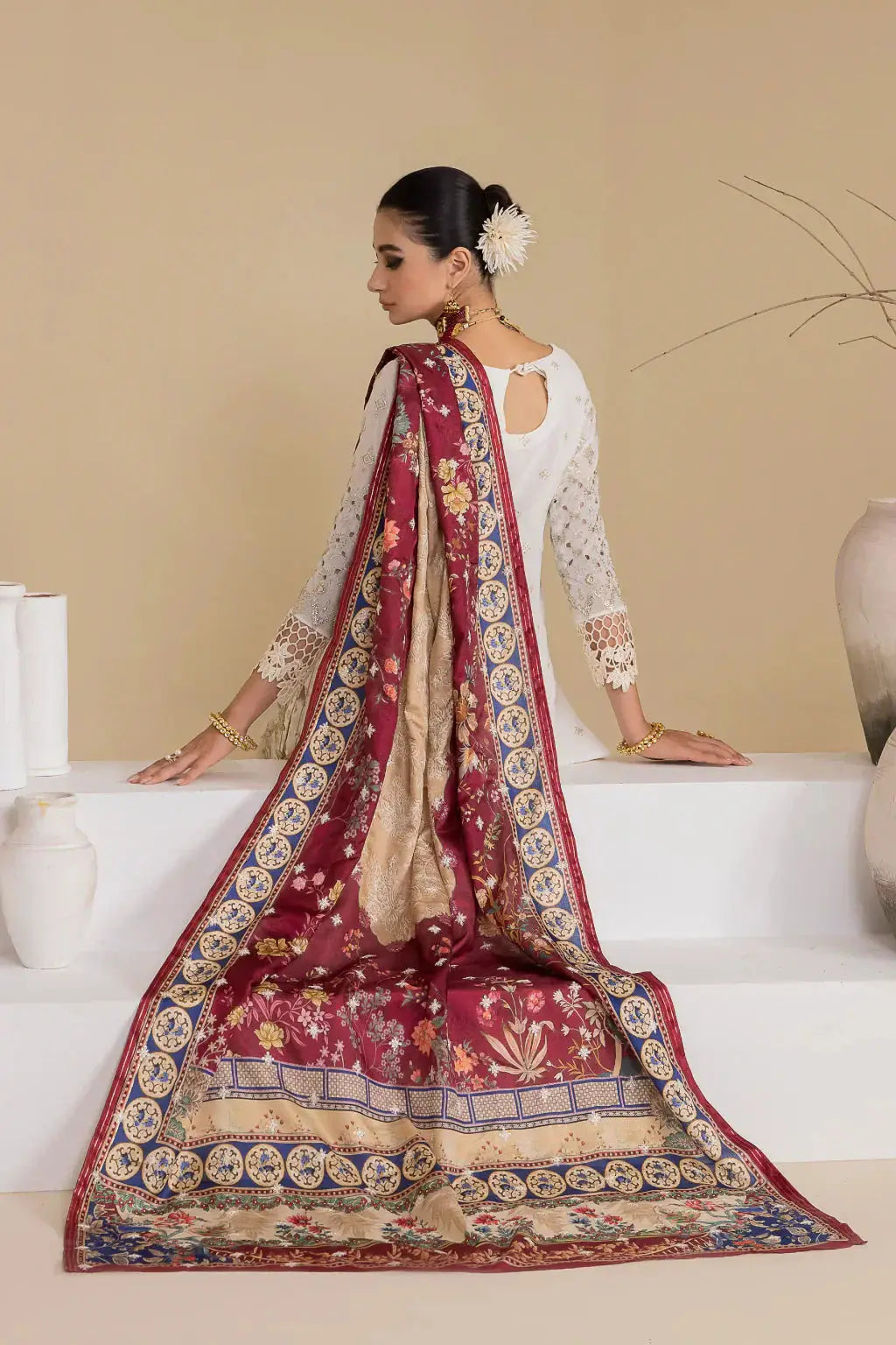 Iznik | Chinnon Chiffon | CC-24 BIANCA - Pakistani Designer Dress - by Iznik | Type: Formal - 100% Original at Saira Sultan