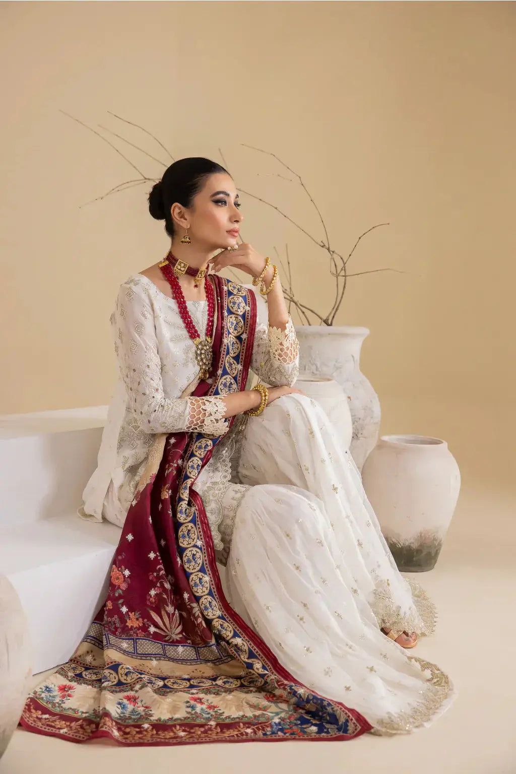 Iznik | Chinnon Chiffon | CC-24 BIANCA - Pakistani Designer Dress - by Iznik | Type: Formal - 100% Original at Saira Sultan