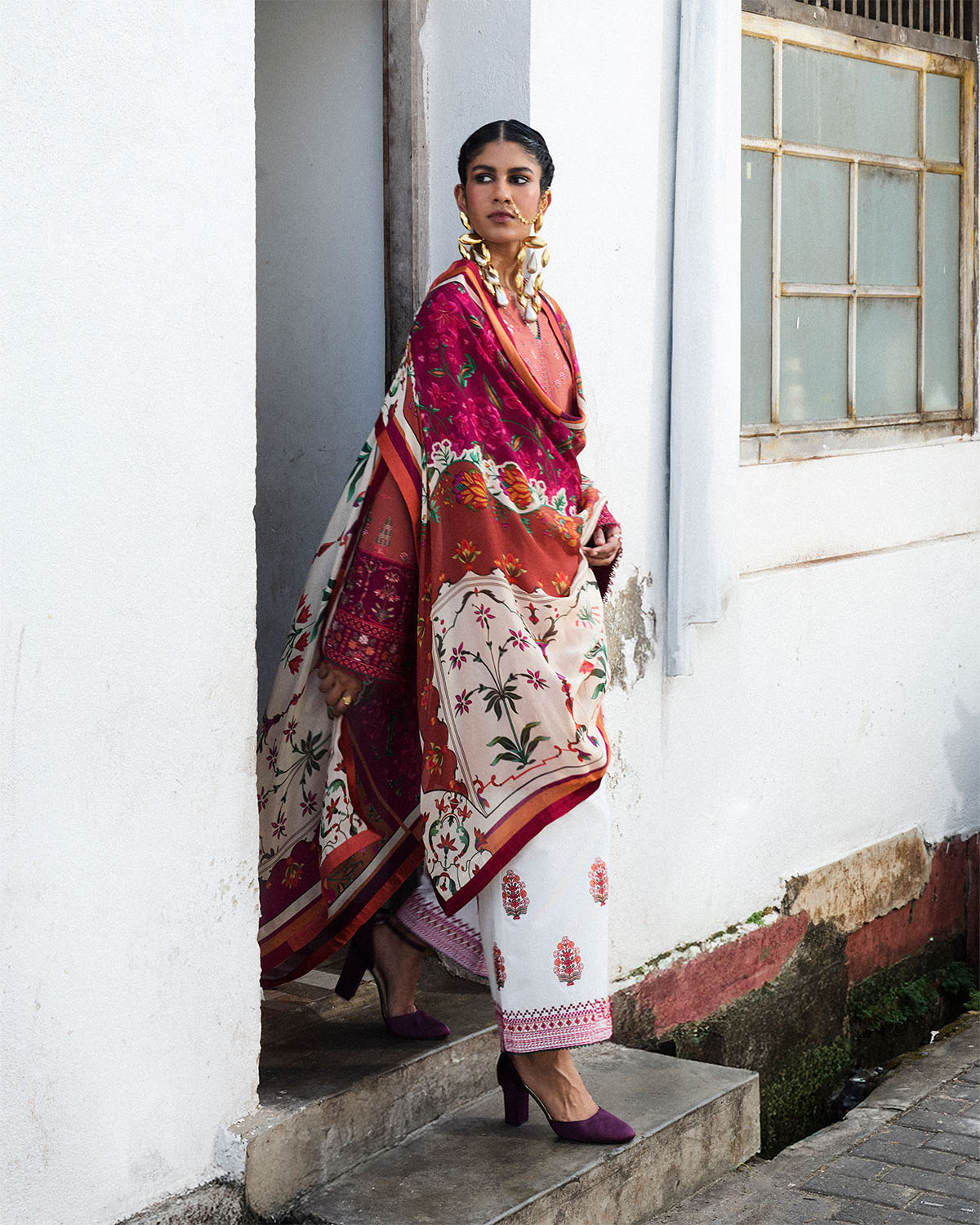 Jugnu | SS 25 | Panjnad L Rust Cotton