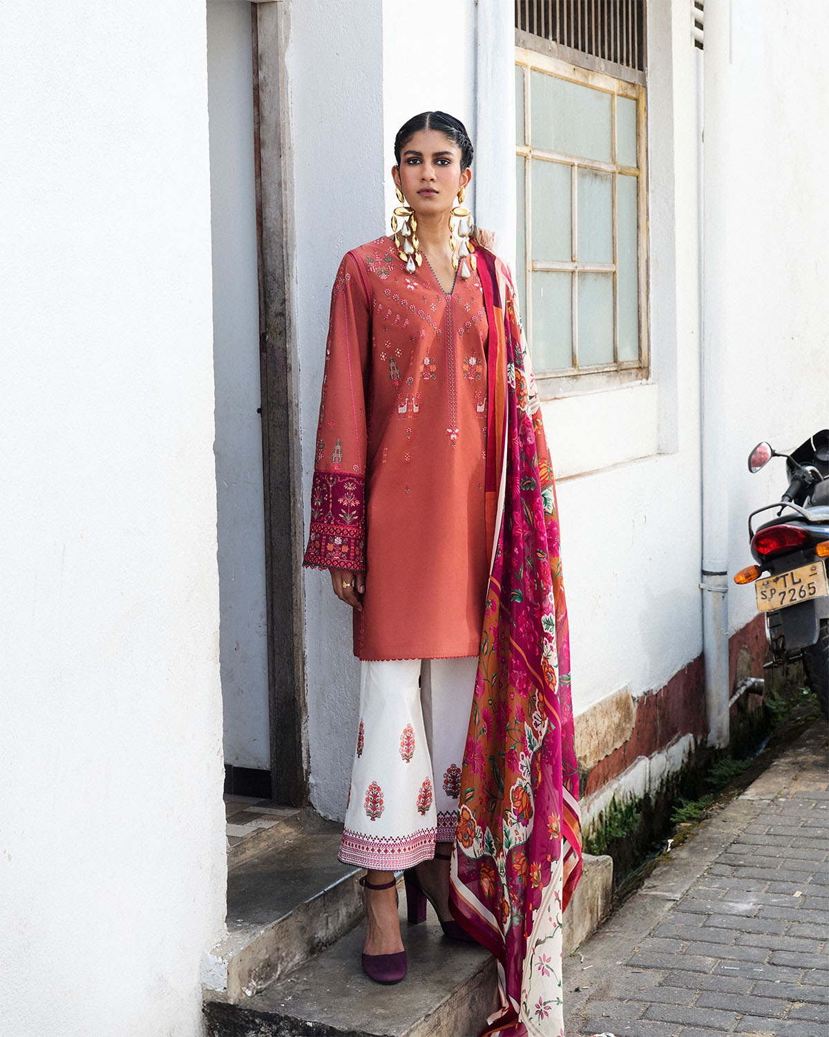 Jugnu | SS 25 | Panjnad XS Rust Cotton