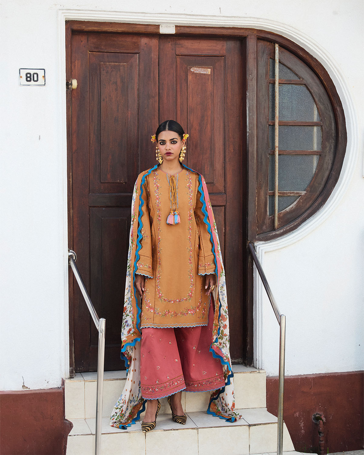 Jugnu | SS 25 | Nal XS Rose gold Cotton