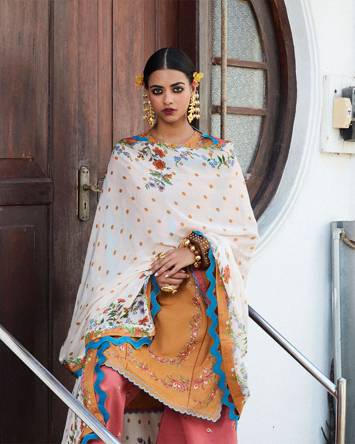 Jugnu | SS 25 | Nal M Rose gold Cotton