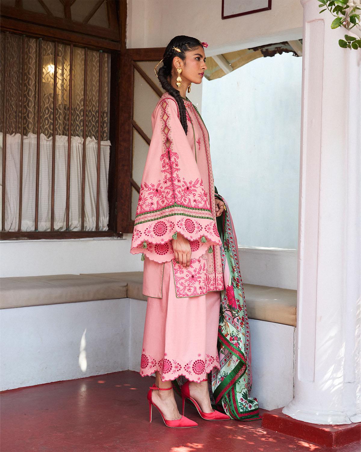 Jugnu | SS 25 | Ravi Custom Size Pink Cotton