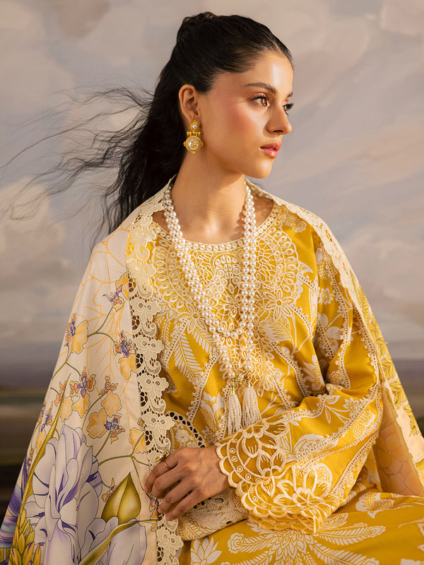 Mahnur | Kaia Slub Linen 25 | K - 03 | 3 PC LINEN - Pakistani Designer Dress - by Mahnur - Type : Ladies Clothes - 100% Original at Saira Sultan