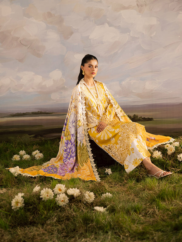 Mahnur | Kaia Slub Linen 25 | K - 03 | 3 PC LINEN - Pakistani Designer Dress - by Mahnur - Type : Ladies Clothes - 100% Original at Saira Sultan