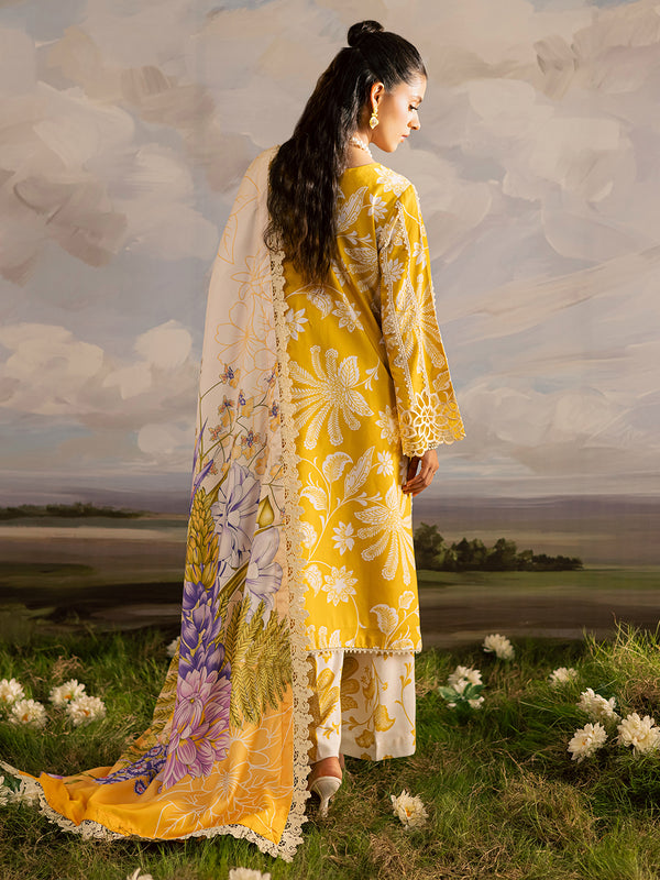Mahnur | Kaia Slub Linen 25 | K - 03 | 3 PC LINEN - Pakistani Designer Dress - by Mahnur - Type : Ladies Clothes - 100% Original at Saira Sultan