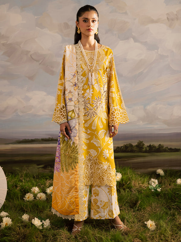Mahnur | Kaia Slub Linen 25 | K - 03 | 3 PC LINEN - Pakistani Designer Dress - by Mahnur - Type : Ladies Clothes - 100% Original at Saira Sultan