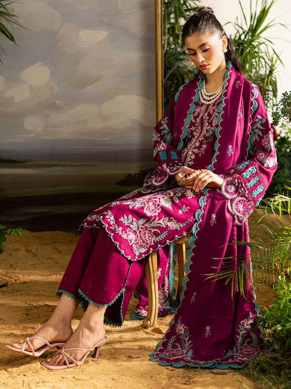 Mahnur | Kaia Slub Linen 25 | K - 09 | 3 PC LINEN - Pakistani Designer Dress - by Mahnur - Type : Ladies Clothes - 100% Original at Saira Sultan