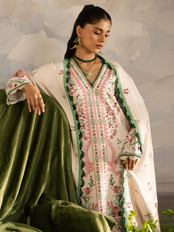 Mahnur | Kaia Slub Linen 25 | K - 11 | 3 PC LINEN - Pakistani Designer Dress - by Mahnur - Type : Ladies Clothes - 100% Original at Saira Sultan
