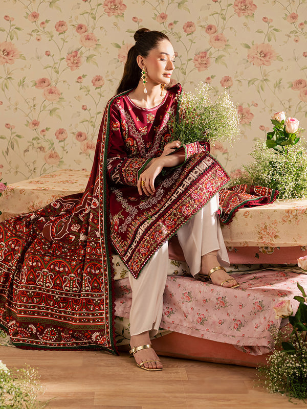 Mahnur | Kaia Slub Linen 25 | K - 12 | 3 PC LINEN - Pakistani Designer Dress - by Mahnur - Type : Ladies Clothes - 100% Original at Saira Sultan