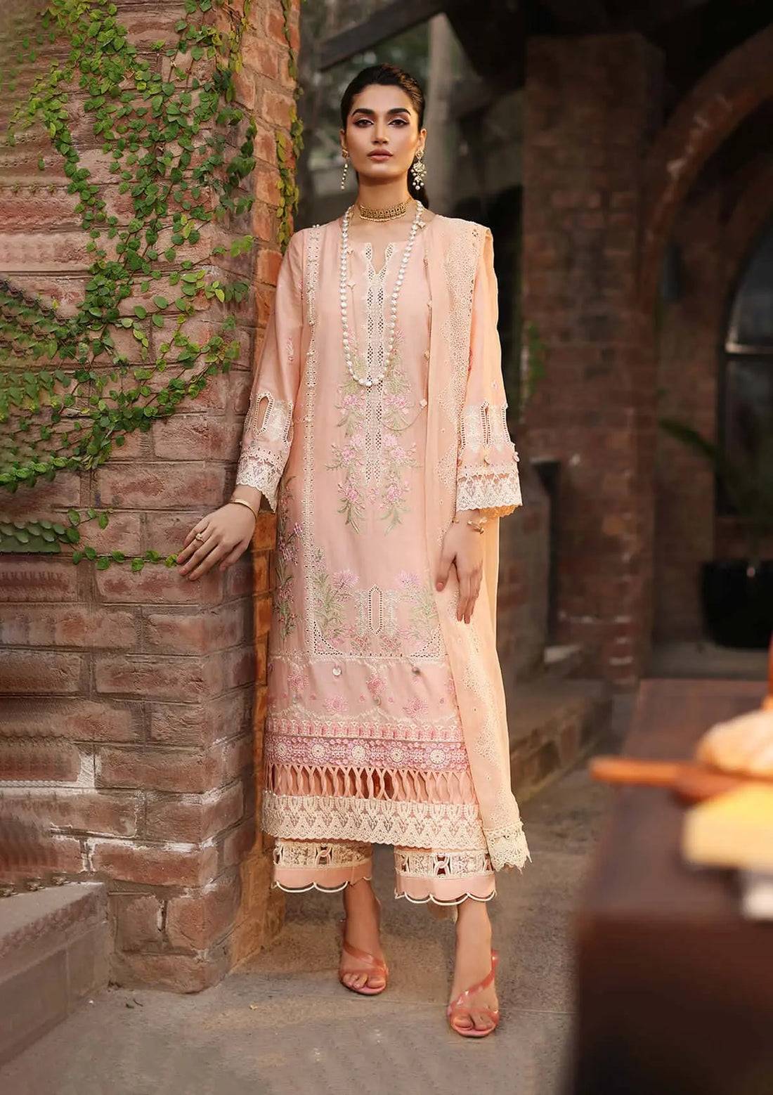 Kahf Premium | Festive Lawn 24 | KFL-11 MAAHRU - Pakistani Designer Dress - by Kahf Premium | Type: Luxury - 100% Original at Saira Sultan