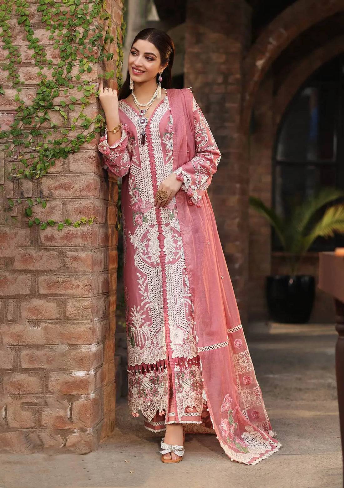 Kahf Premium | Festive Lawn 24 | KFL-13 ZEB - Pakistani Designer Dress - by Kahf Premium | Type: Luxury - 100% Original at Saira Sultan