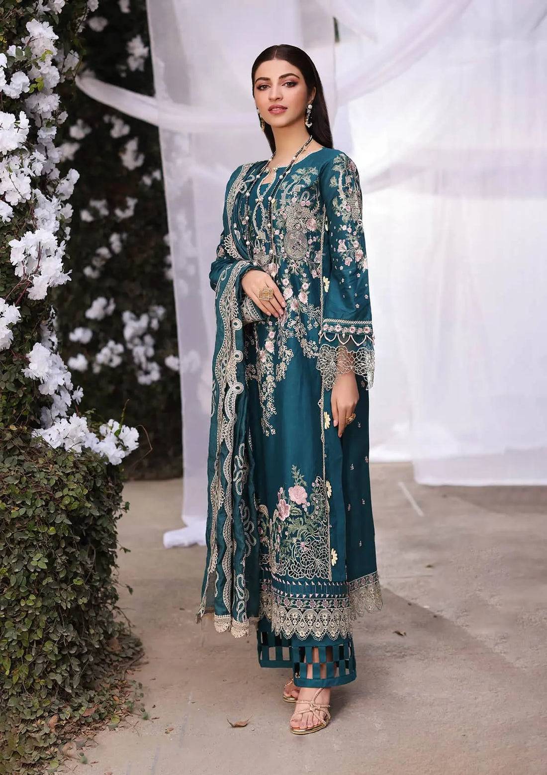 Kahf Premium | Festive Lawn 24 | KFL-09A BANO - Pakistani Designer Dress - by Kahf Premium | Type: Luxury - 100% Original at Saira Sultan
