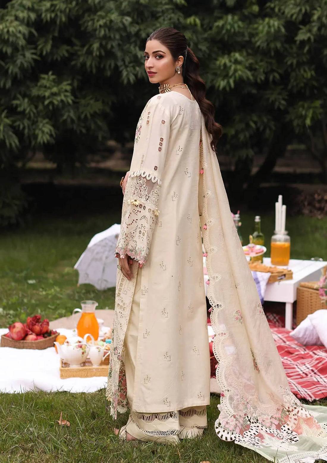 Kahf Premium | Festive Lawn 24 | KFL-07 SHIREEN - Pakistani Designer Dress - by Kahf Premium | Type: Luxury - 100% Original at Saira Sultan