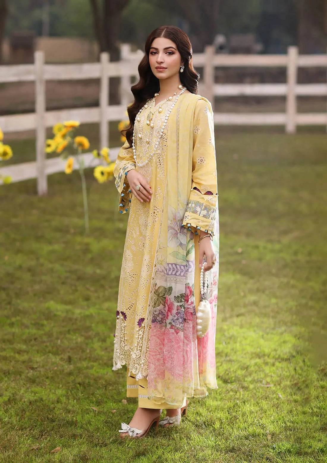 Kahf Premium | Festive Lawn 24 | KFL-05 SAHAR - Pakistani Designer Dress - by Kahf Premium | Type: Luxury - 100% Original at Saira Sultan