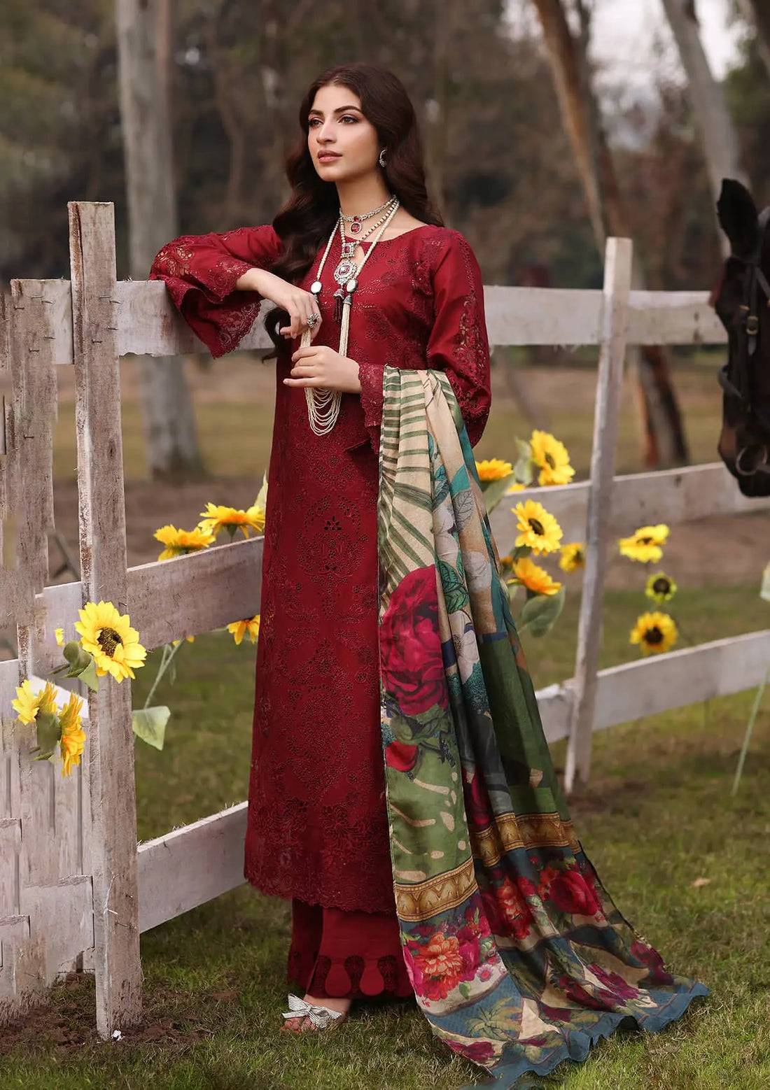 Kahf Premium | Festive Lawn 24 | KFL-02 ALORA - Pakistani Designer Dress - by Kahf Premium | Type: Luxury - 100% Original at Saira Sultan