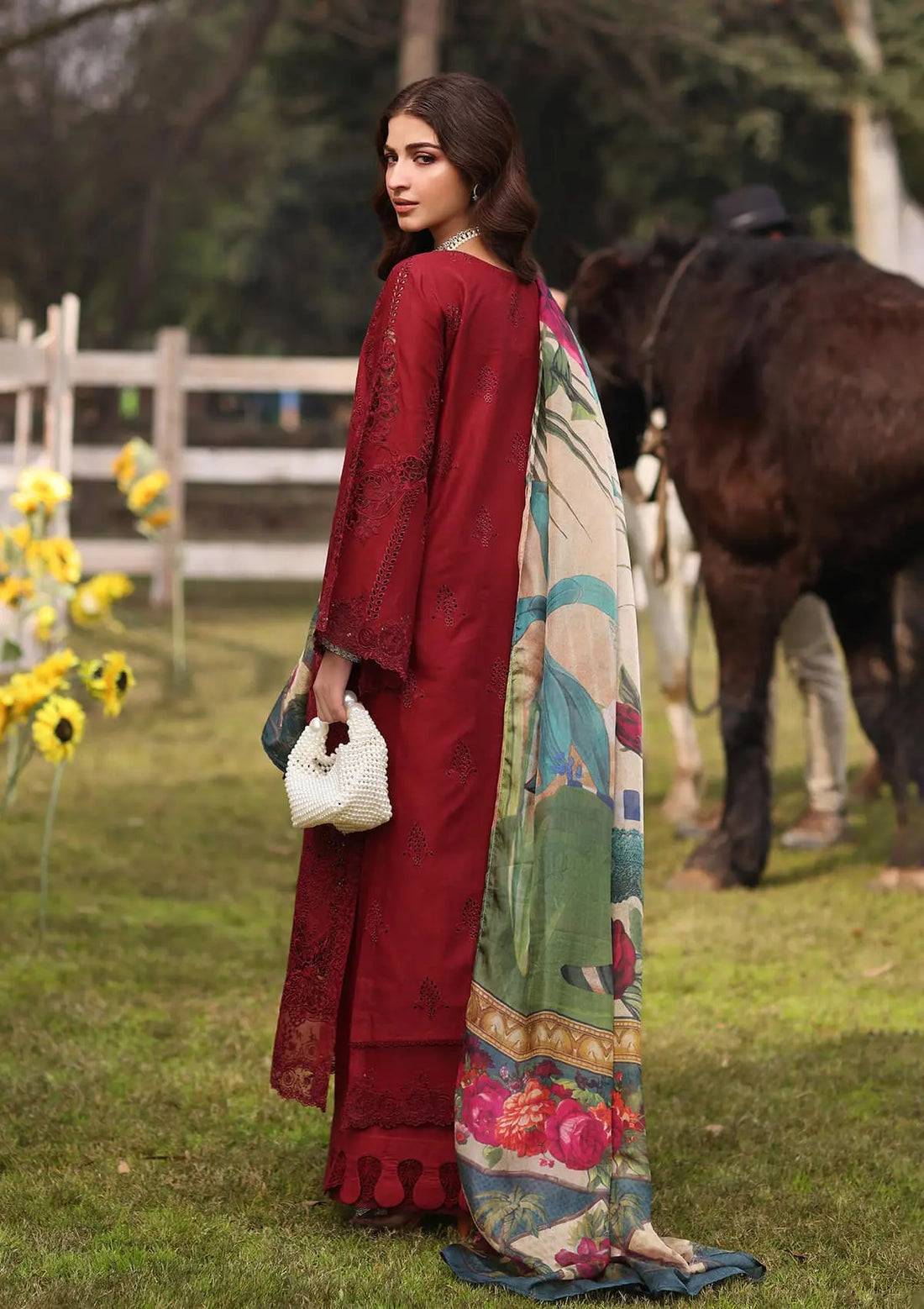Kahf Premium | Festive Lawn 24 | KFL-02 ALORA - Pakistani Designer Dress - by Kahf Premium | Type: Luxury - 100% Original at Saira Sultan