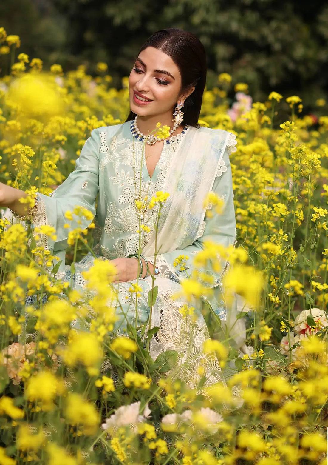 Kahf Premium | Festive Lawn 24 | KFL-01 TABIR - Pakistani Designer Dress - by Kahf Premium | Type: Luxury - 100% Original at Saira Sultan