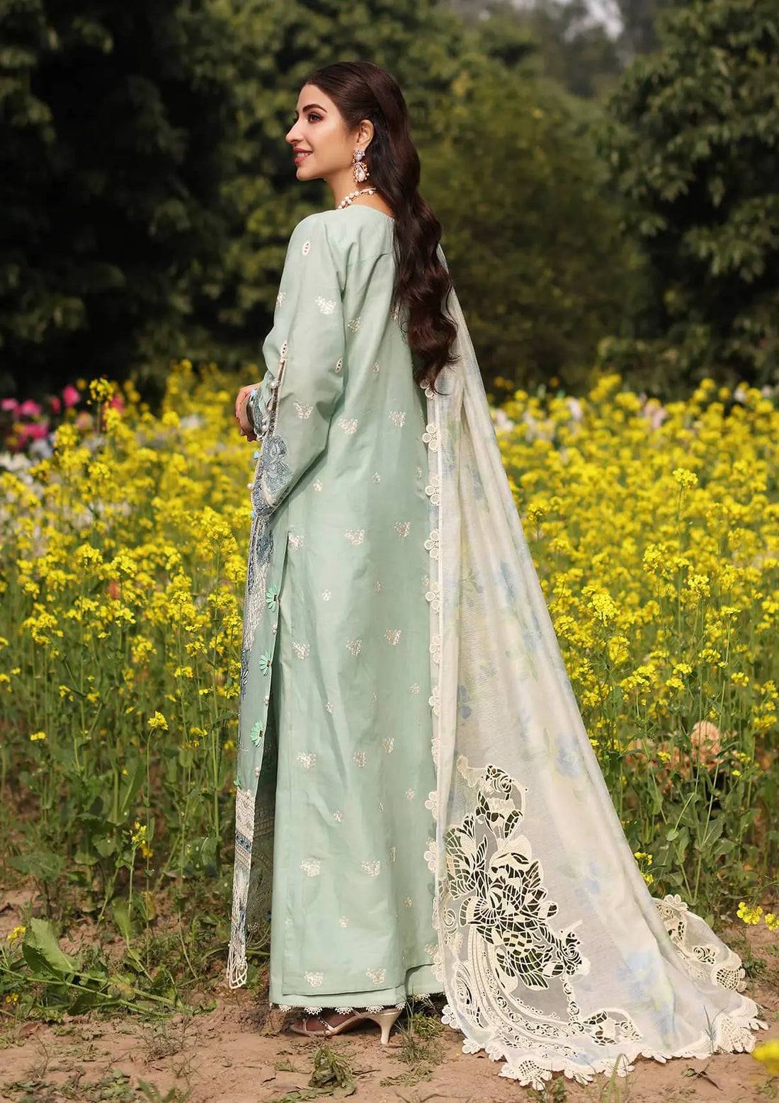 Kahf Premium | Festive Lawn 24 | KFL-01 TABIR - Pakistani Designer Dress - by Kahf Premium | Type: Luxury - 100% Original at Saira Sultan