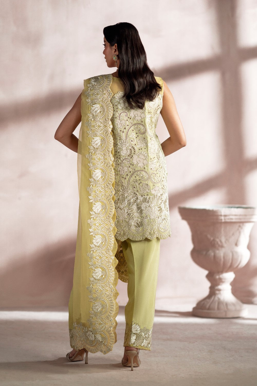 Maryum N Maria | Luna Formals | KAIROS M Lime Yellow Viscose Cotton