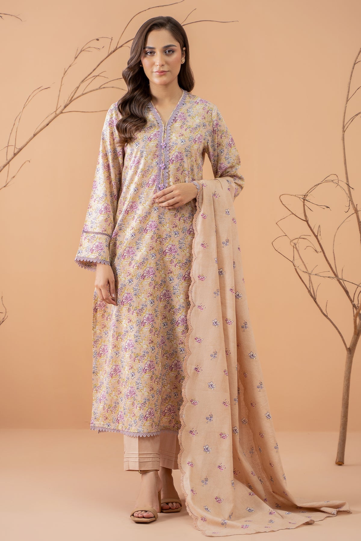 Kayseria | Winter Khaddar 24 | K-09 XS Khaddar Beige