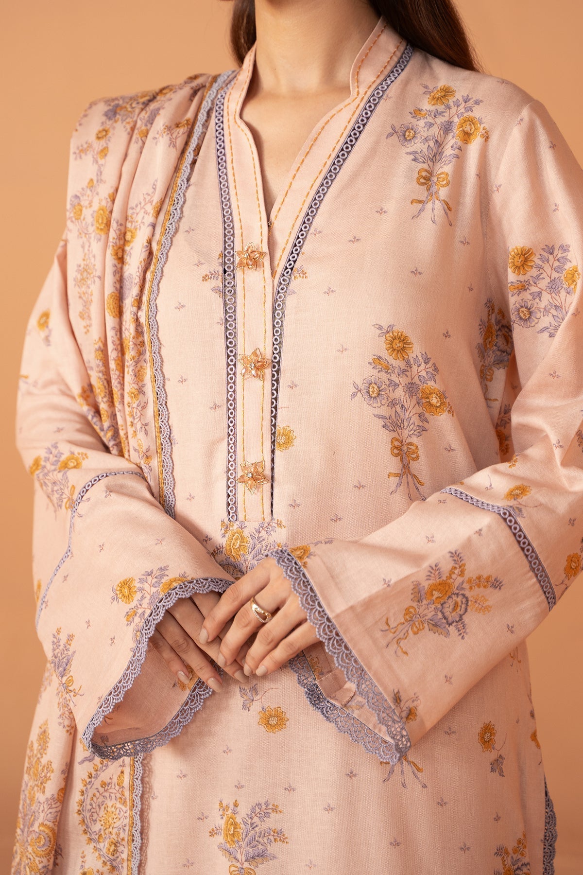 Kayseria | Winter Khaddar 24 | K-02 M Khaddar Pale Peach