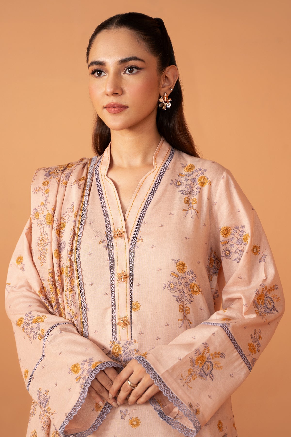 Kayseria | Winter Khaddar 24 | K-02 L Khaddar Pale Peach