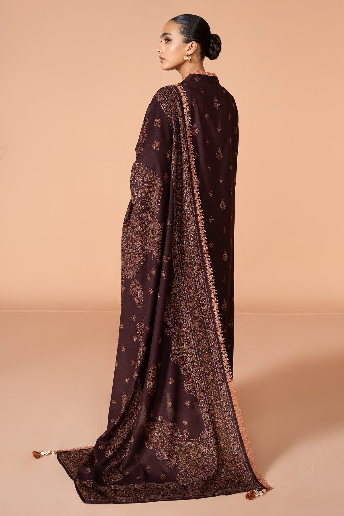 Kayseria | Winter Khaddar 24 | K-07 S Chocolate Khaddar