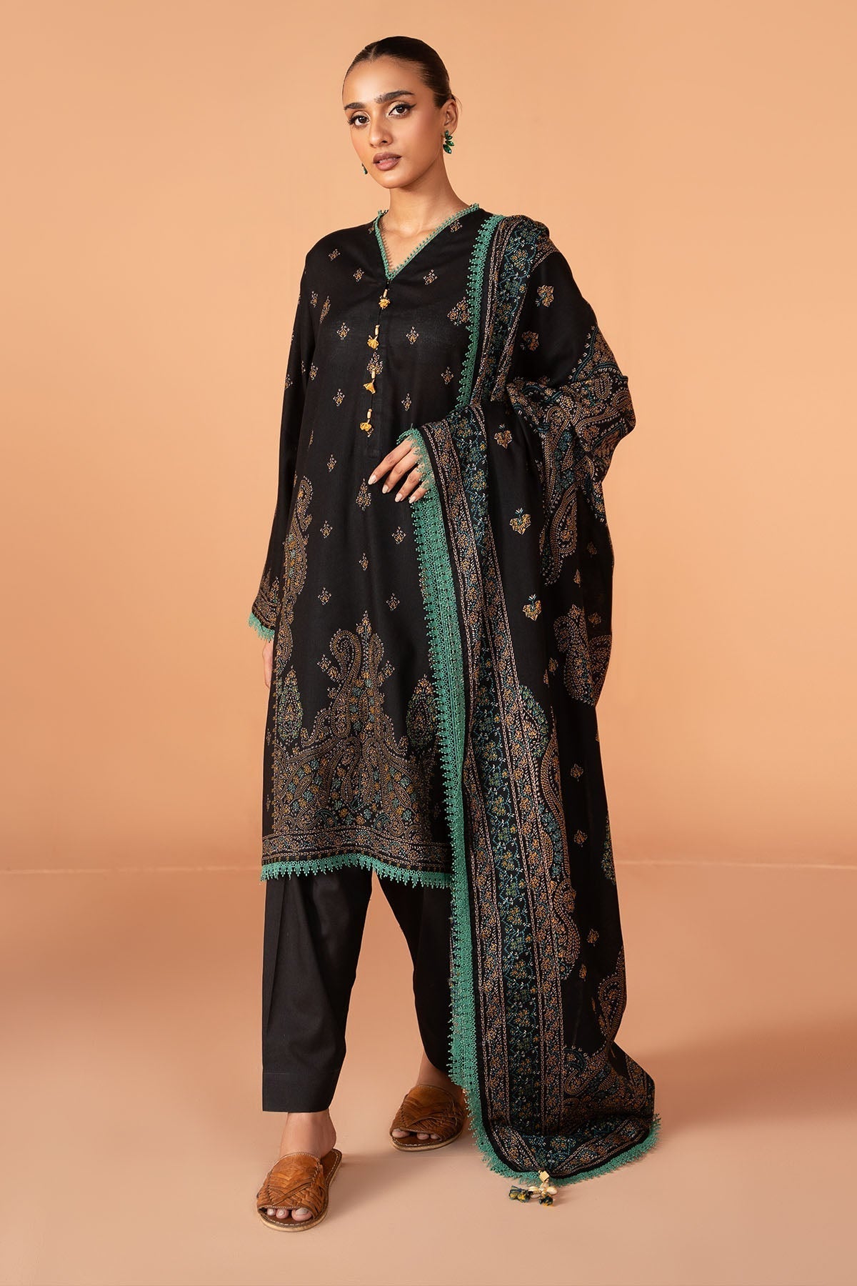 Kayseria | Winter Khaddar 24 | K-08 XS Khaddar Black