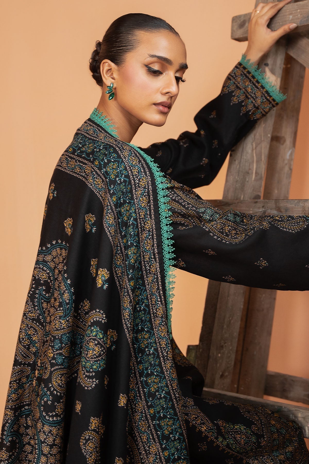 Kayseria | Winter Khaddar 24 | K-08 M Khaddar Black