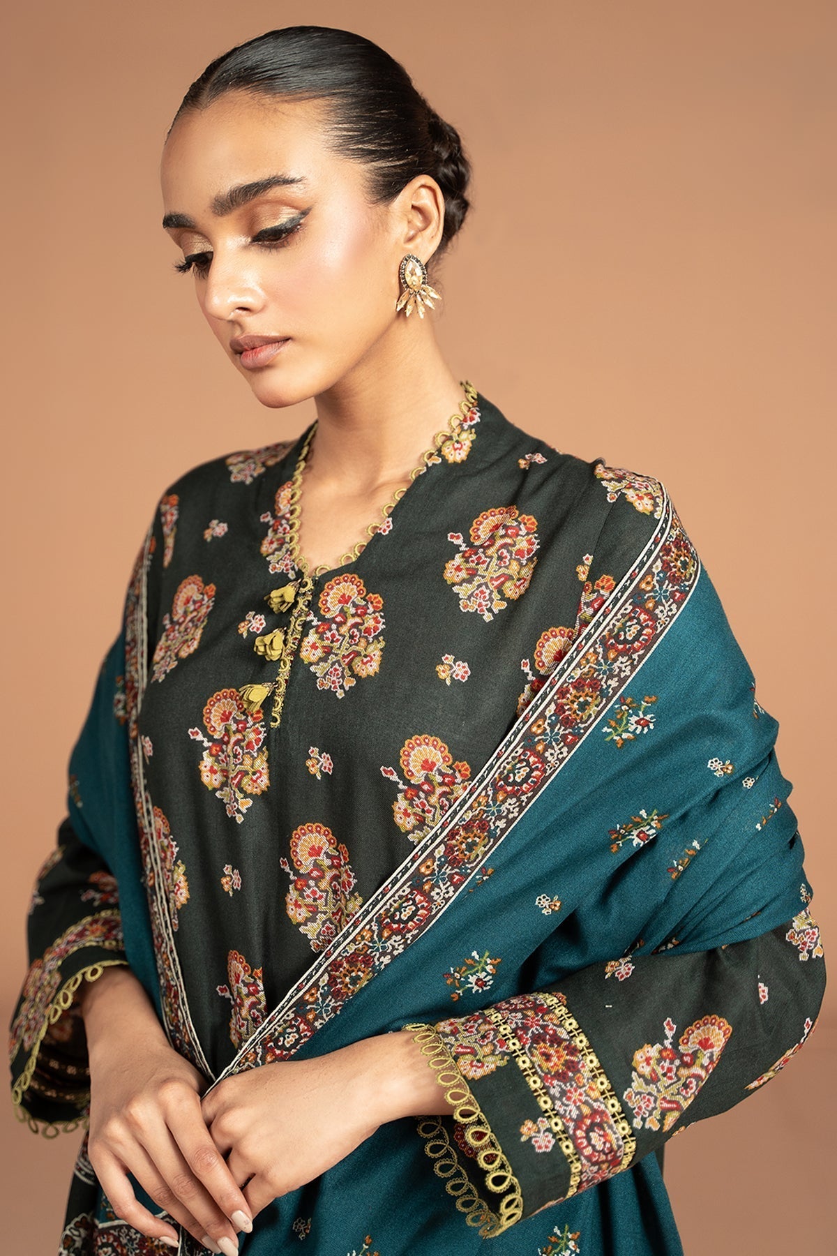 Kayseria | Winter Khaddar 24 | K-04 L Khaddar Black