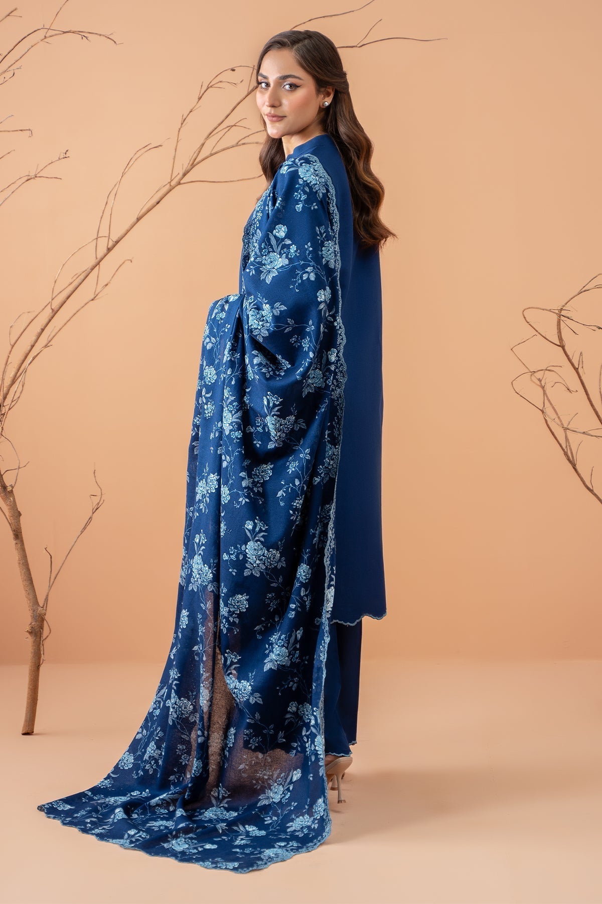 Kayseria | Winter Khaddar 24 | K-11 S Khaddar Navy Blue