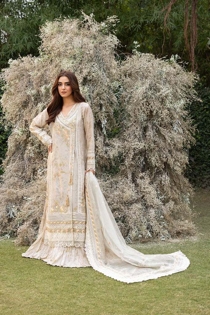 Sobia Nazir | Luxury Lawn 25 | 13B XS Ivory Lawn