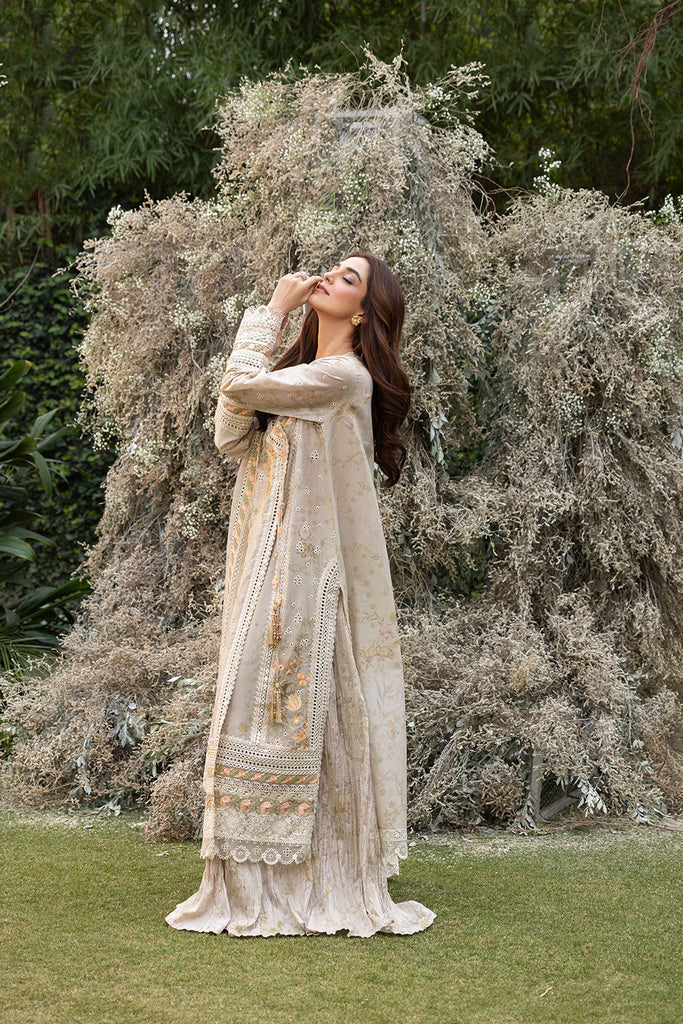 Sobia Nazir | Luxury Lawn 25 | 13B L Ivory Lawn