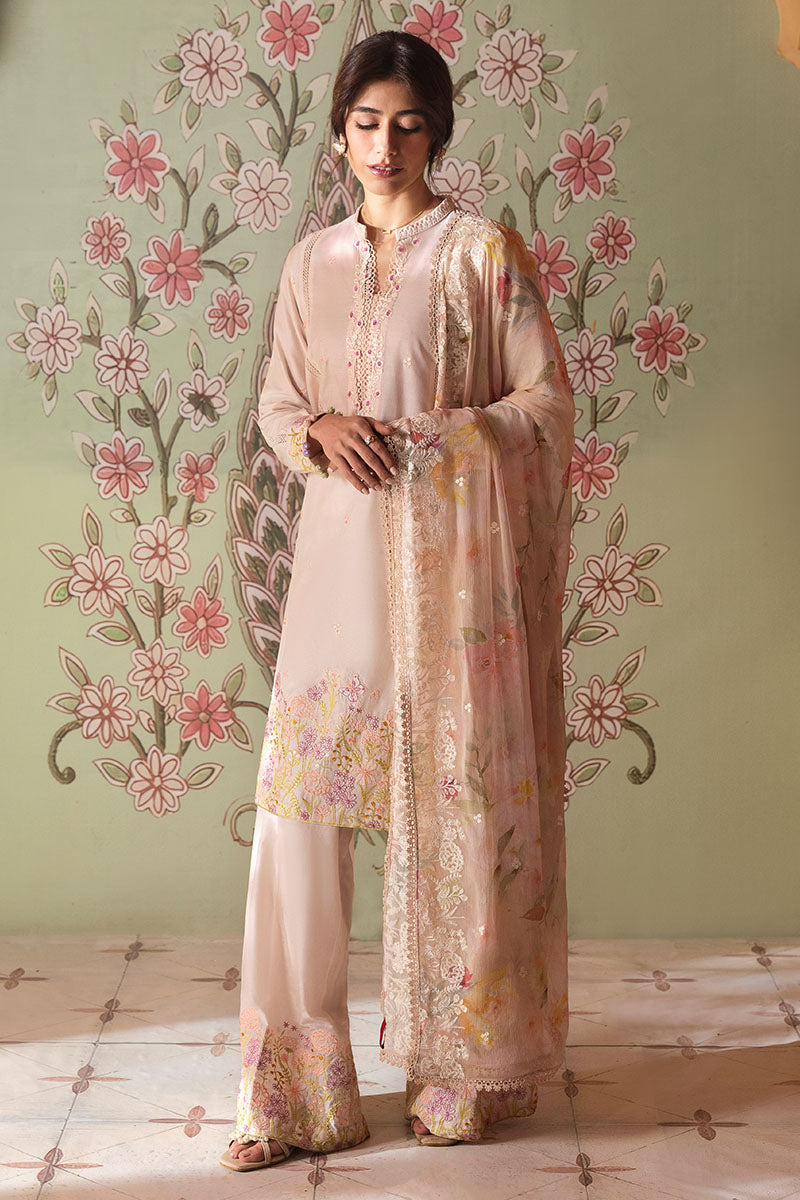 Cross Stitch | Premium Lawn 25 | CORAL CARNATION S Soft Pink Lawn