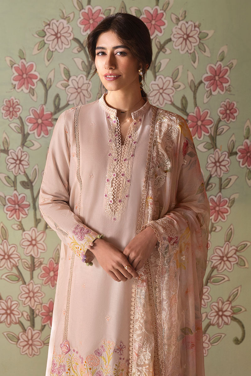 Cross Stitch | Premium Lawn 25 | CORAL CARNATION M Soft Pink Lawn