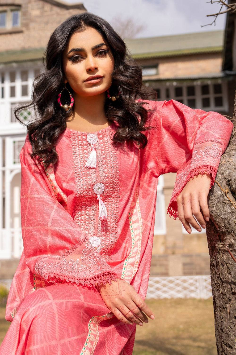 Ittehad | Embroidered Lawn | I-34 - Pakistani Designer Dress - by Ittehad | Type: Luxury - 100% Original at Saira Sultan