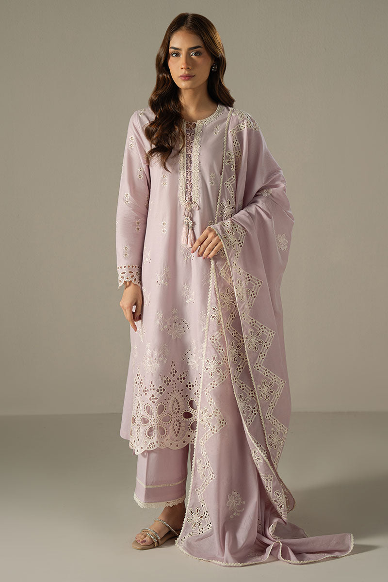 Cross Stitch | Chikankari Lawn 25 | LILAC BLOOM XS Lilac Lawn