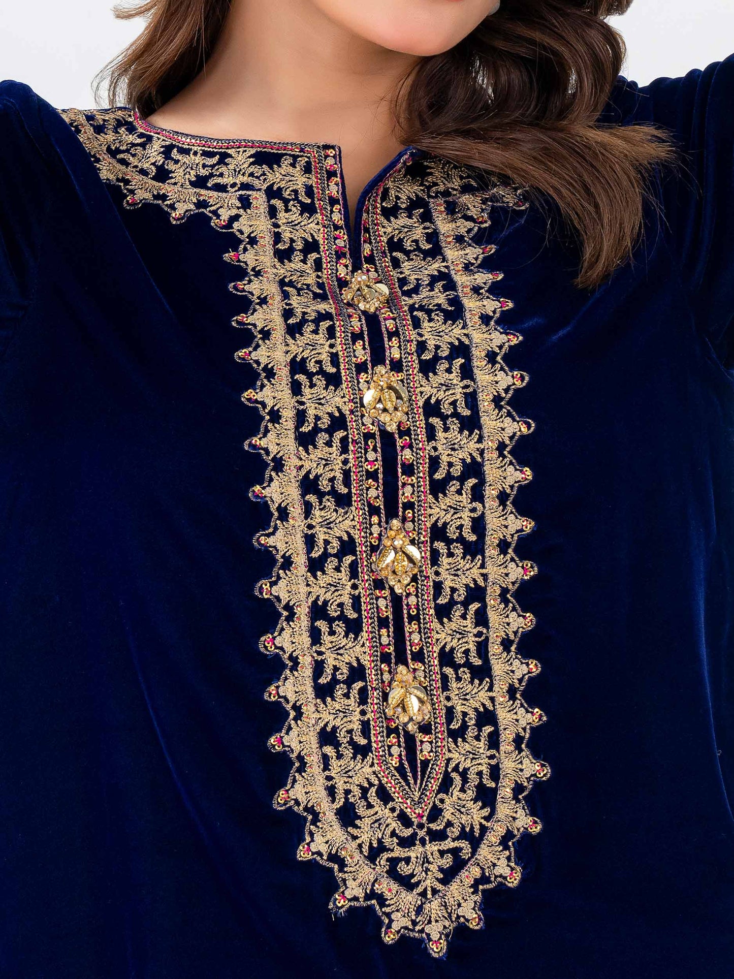 Lime Light | Velvet Pret | V-18 M Navy Blue Velvet