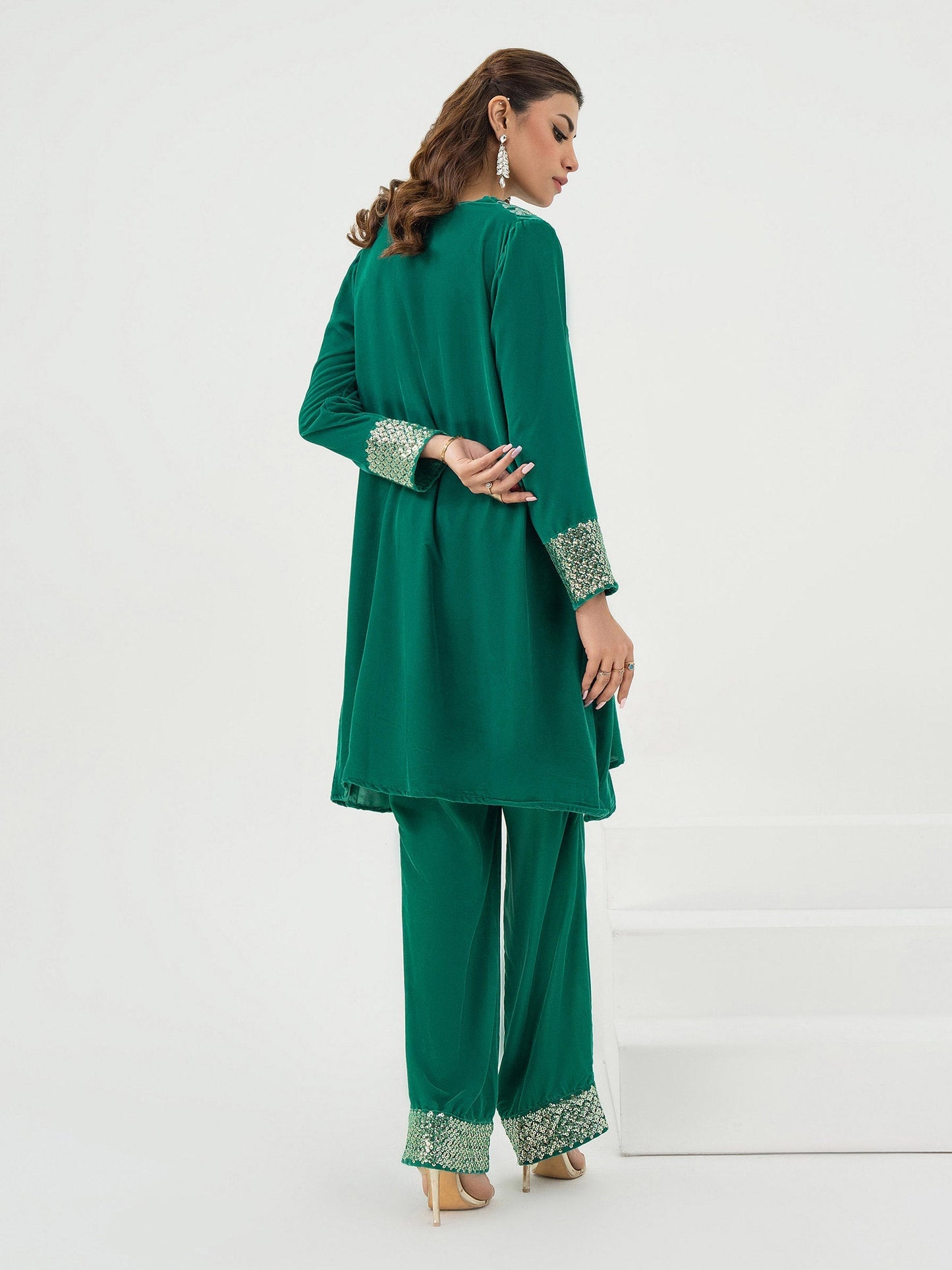 Lime Light | Velvet Pret | V-09 S Green Blue Velvet