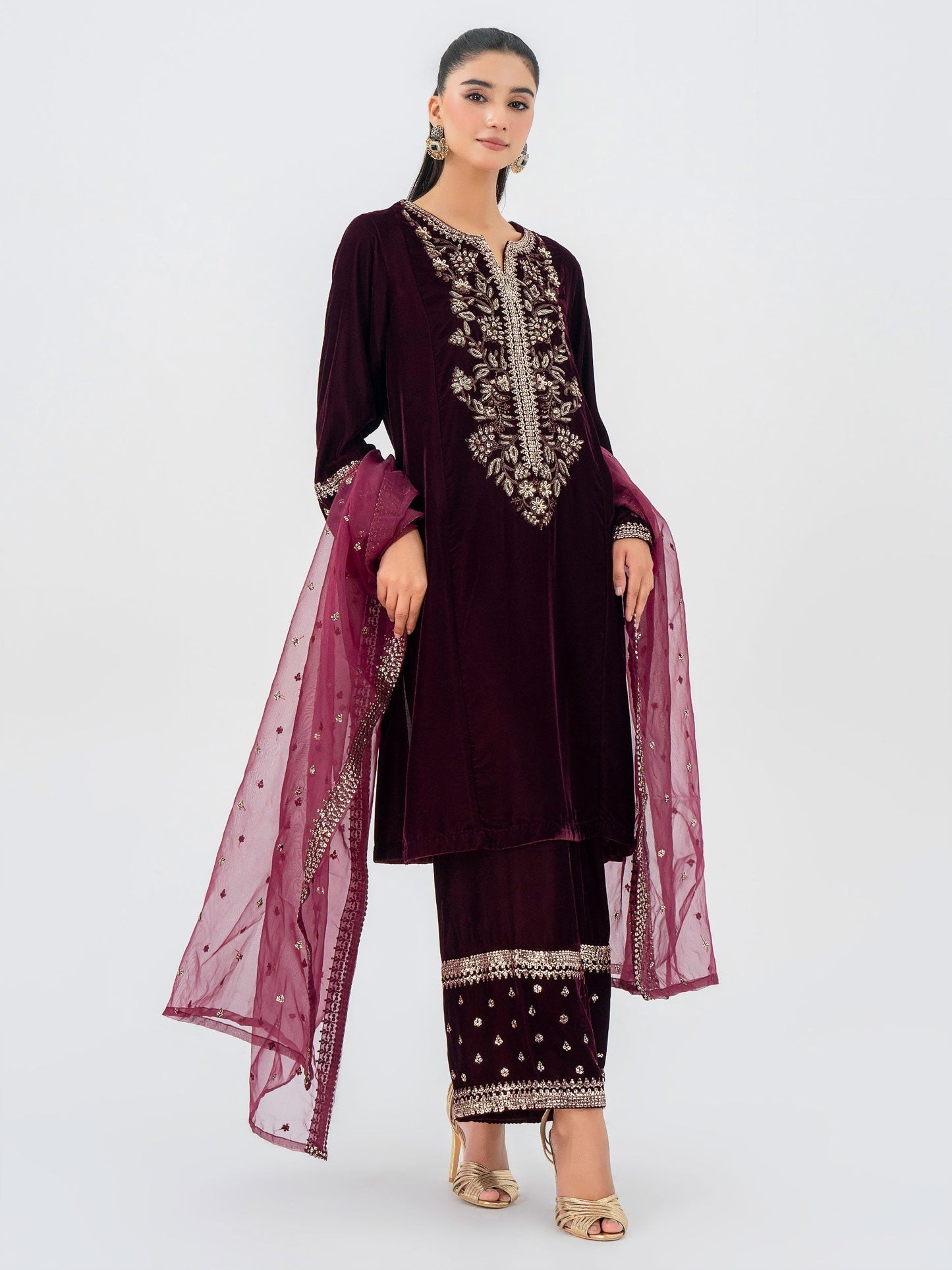Lime Light | Velvet Pret | V-11 XS Velvet Maroon